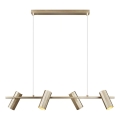 Nordlux - Lámpara colgante con cable ALANIS 4xGU10/15W/230V latón