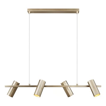 Nordlux - Lámpara colgante con cable ALANIS 4xGU10/15W/230V latón