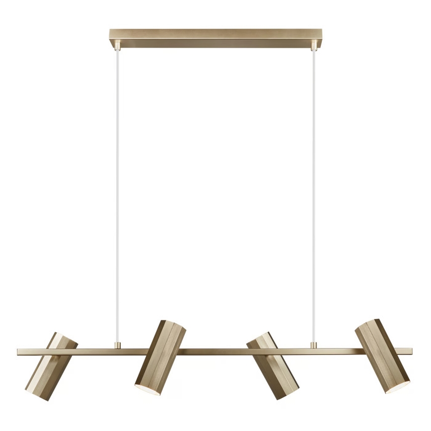 Nordlux - Lámpara colgante con cable ALANIS 4xGU10/15W/230V latón