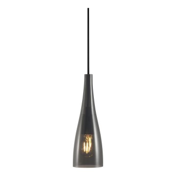 Nordlux - Lámpara colgante con cable EMBLA 1xE27/40W/230V ahumado/negro