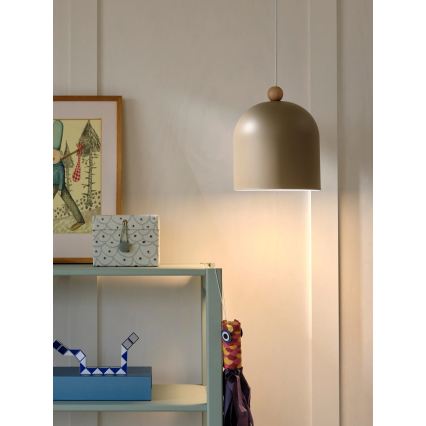 Nordlux - Lámpara colgante con cable GASTON 1xE27/40W/230V beige