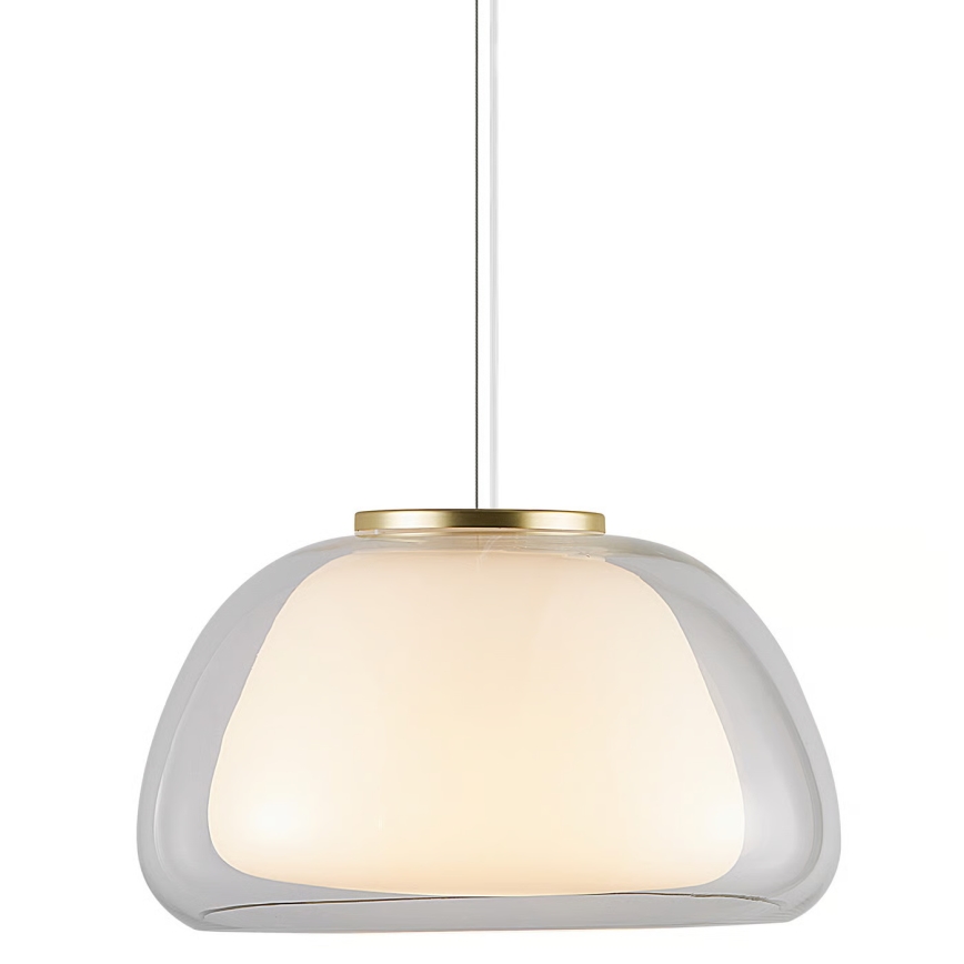 Nordlux - Lámpara colgante con cable JELLY 1xE27/40W/230V blanco/transparente Ø 39 cm