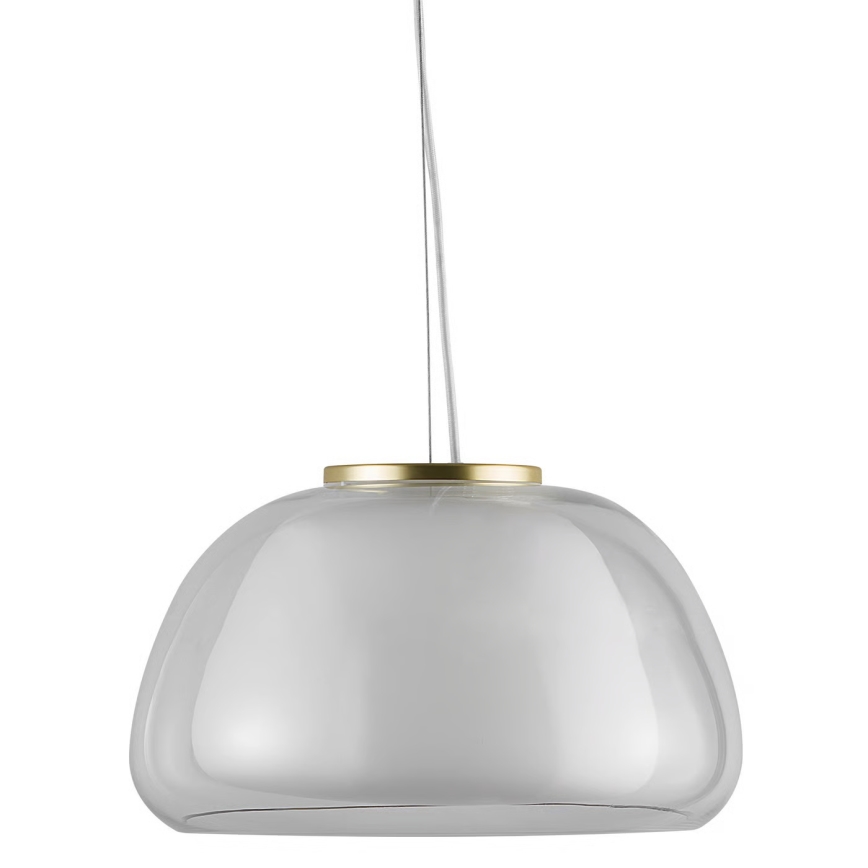 Nordlux - Lámpara colgante con cable JELLY 1xE27/40W/230V blanco/transparente Ø 39 cm