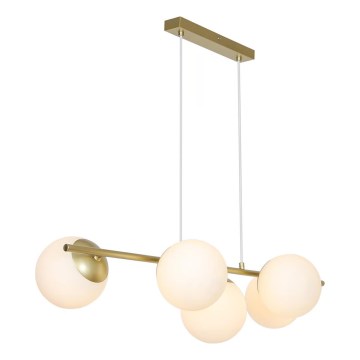 Nordlux - Lámpara colgante con cable LILLY 5xE14/10W/230V latón