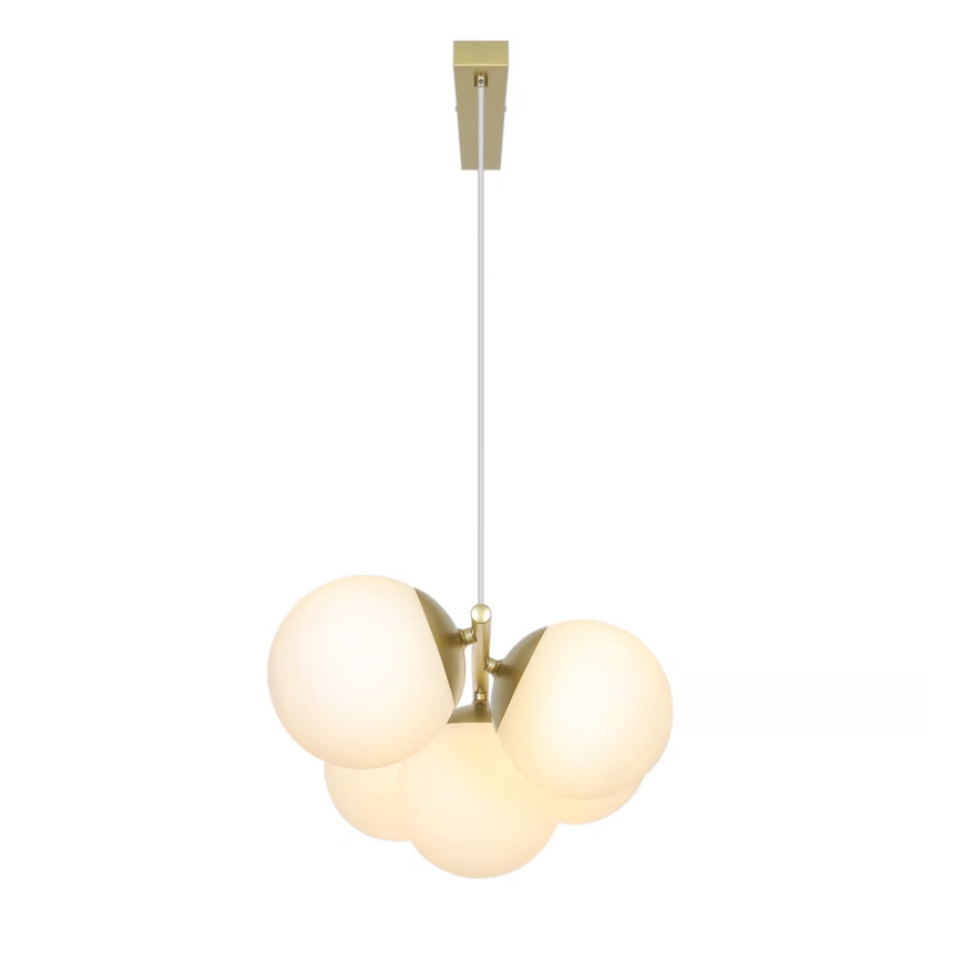 Nordlux - Lámpara colgante con cable LILLY 5xE14/10W/230V latón