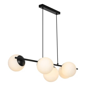 Nordlux - Lámpara colgante con cable LILLY 5xE14/10W/230V negra