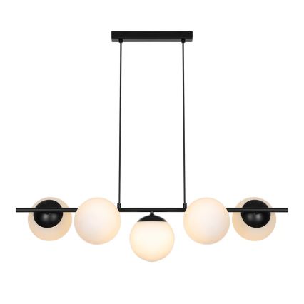 Nordlux - Lámpara colgante con cable LILLY 5xE14/10W/230V negra