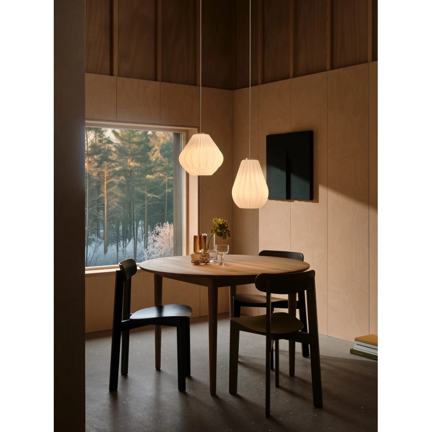 Nordlux - Lámpara colgante con cable SALLINO, 1xE27/15W/230V, diámetro 24 cm, blanca