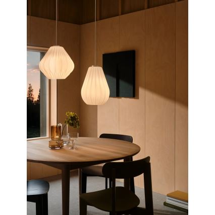 Nordlux - Lámpara colgante con cable SALLINO, 1xE27/15W/230V, diámetro 24 cm, blanca