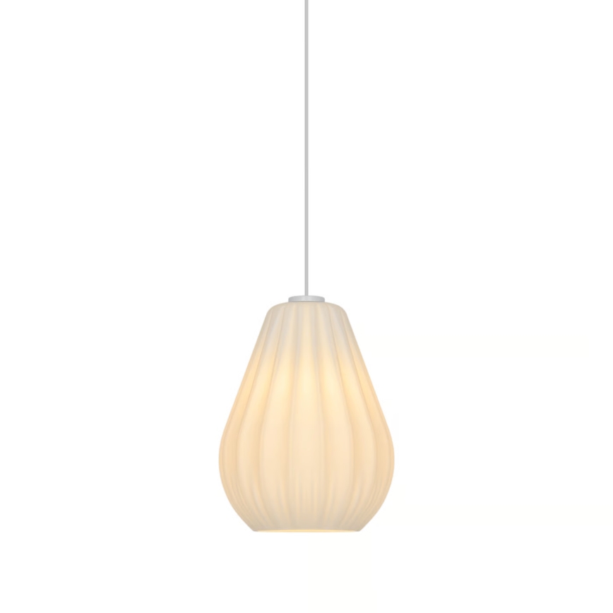 Nordlux - Lámpara colgante con cable SALLINO, 1xE27/15W/230V, diámetro 24 cm, blanca