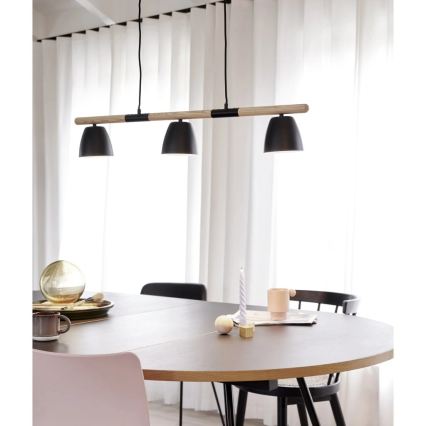 Nordlux - Lámpara colgante con cable THEO 3xGU10/35W/230V