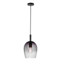 Nordlux - Lámpara colgante con cable UMA 1xE27/40W/230V Ø 18 cm negro/ahumado