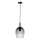 Nordlux - Lámpara colgante con cable UMA 1xE27/40W/230V Ø 18 cm negro/ahumado