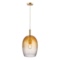 Nordlux - Lámpara colgante con cable UMA 1xE27/40W/230V Ø 23 cm marrón/ahumado