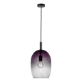 Nordlux - Lámpara colgante con cable UMA 1xE27/40W/230V Ø 23 cm negro/ahumado