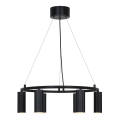 Nordlux - Lámpara colgante con cable VICO 6xGU10/5W/230V negra