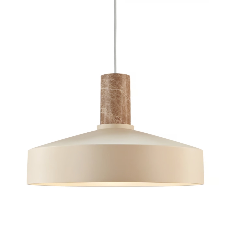 Nordlux - Lámpara colgante ELVAS 1xE27/60W/230V diá. 37,5 cm beige