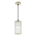 Nordlux - Lámpara colgante exterior COUPAR 1xE27/25W/230V IP33 diá. 13 cm color crema
