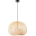 Nordlux - Lámpara colgante HISOKA 1xE27/40W/230V negro/bambú
