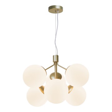 Nordlux - Lámpara colgante IVONA 6xE27/28W/230V dorado