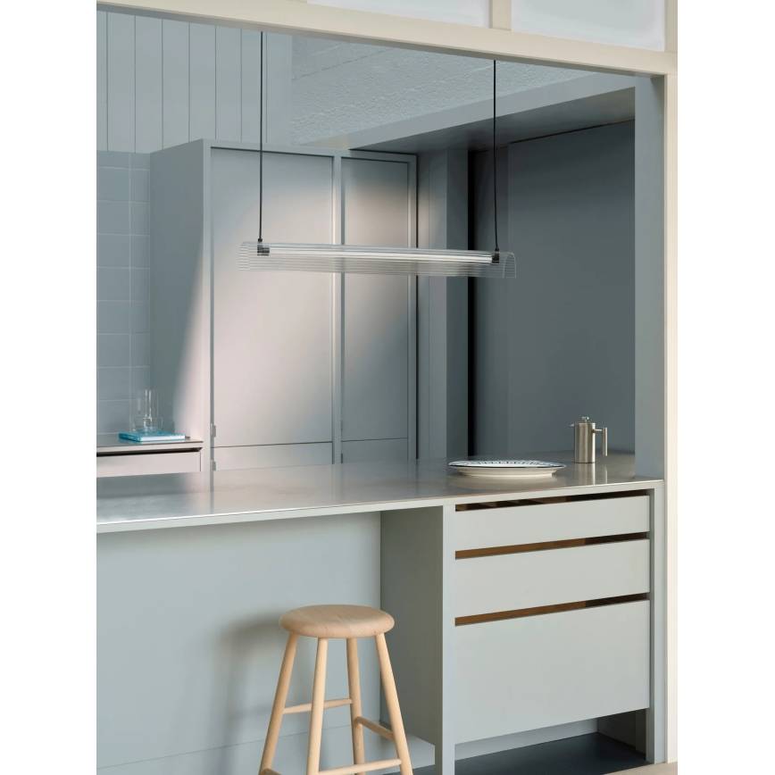 Nordlux - Lámpara colgante LED regulable con cable ALIANI LED/20W/230V 3000K 100 cm negro/transparente
