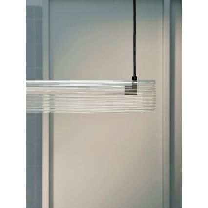 Nordlux - Lámpara colgante LED regulable con cable ALIANI LED/20W/230V 3000K 100 cm negro/transparente