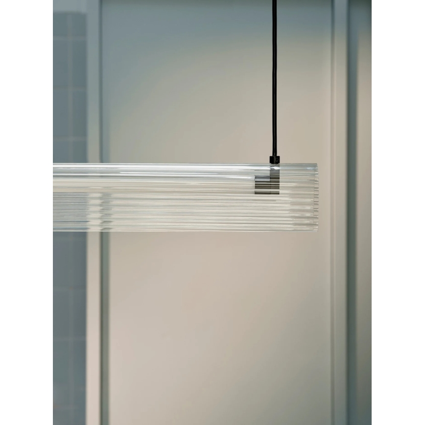 Nordlux - Lámpara colgante LED regulable con cable ALIANI LED/20W/230V 3000K 100 cm negro/transparente