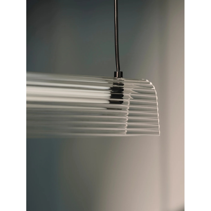 Nordlux - Lámpara colgante LED regulable con cable ALIANI LED/20W/230V 3000K 100 cm negro/transparente
