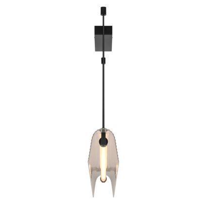 Nordlux - Lámpara colgante LED regulable con cable ALIANI LED/20W/230V 3000K 100 cm negro/transparente