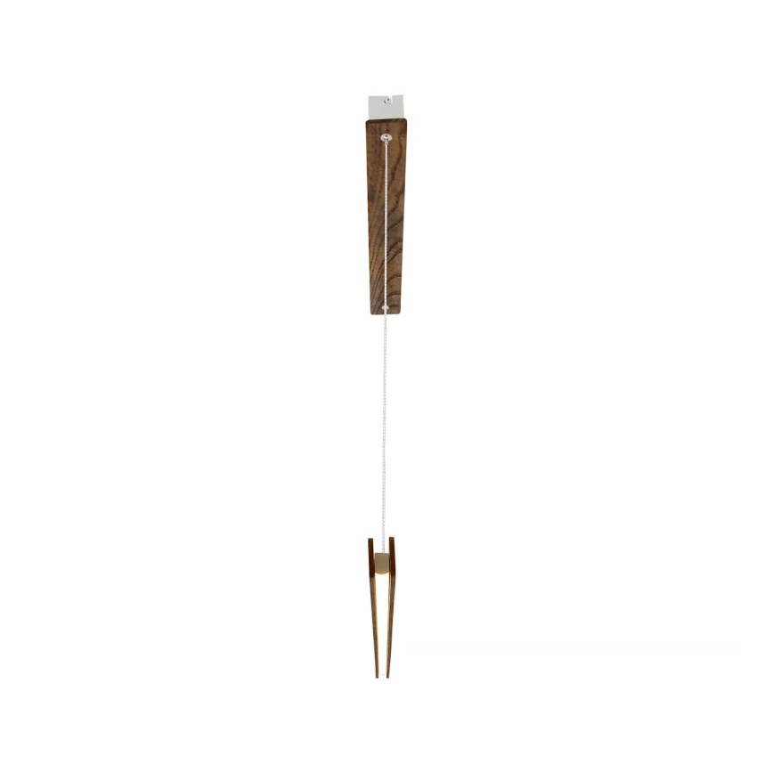 Nordlux - Lámpara colgante LED regulable con cable ILGAS LED/47W/230V 3000K marrón/fresno 115 cm