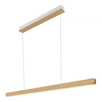 Nordlux - Lámpara colgante LED regulable con cable ILGAS LED/47W/230V 3000K beige/blanco/fresno 115 cm
