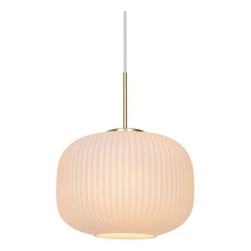 Nordlux - Lámpara colgante MILFORD 1xE27/40W/230V diá. 30 cm blanco