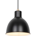 Nordlux - Lámpara colgante POP con cable 1xE27/40W/230V negra