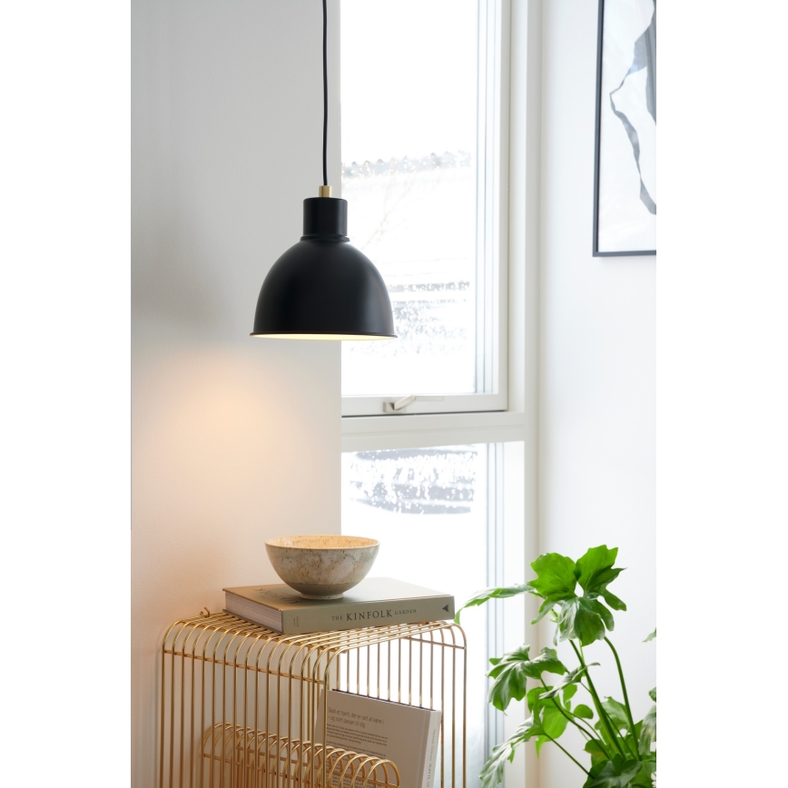 Nordlux - Lámpara colgante POP con cable 1xE27/40W/230V negra