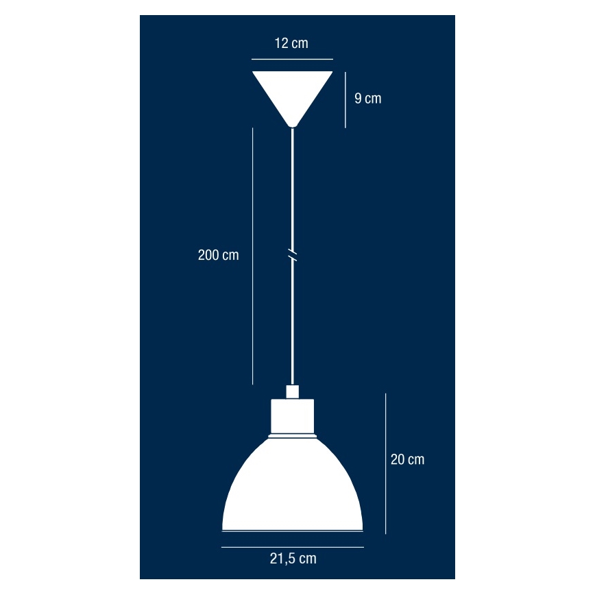 Nordlux - Lámpara colgante POP con cable 1xE27/40W/230V negra