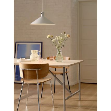 Nordlux - Lámpara colgante suspendida por cable DORINA 1xE27/60W/230V blanca Ø 45 cm