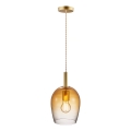 Nordlux - Lámpara colgante UMA con cable 1xE27/40W/230V Ø 18 cm marrón/ahumado