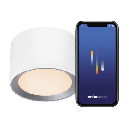 Nordlux - Foco LED regulable para baño LANDON SMART LED/8W/230V 2700-6500K IP44 blanco