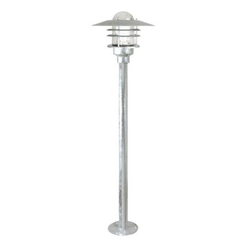 Nordlux - Lámpara de exterior AGGER 1xE27/60W/230V IP54, plateada, 83 cm