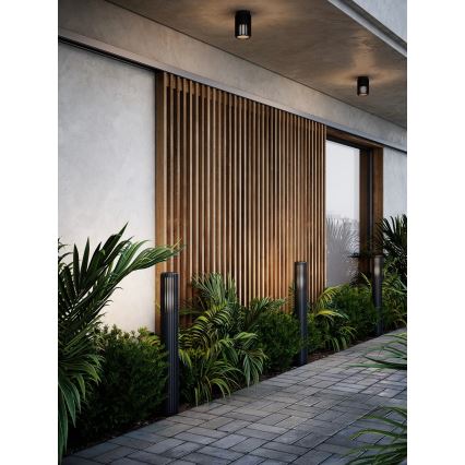 Nordlux - Lámpara de exterior ALUDRA 1xE27/15W/230V IP44 negro 95,4 cm
