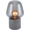 Nordlux - Lámpara de mesa CHRISTINA 1xE27/25W/230V concreto/gris