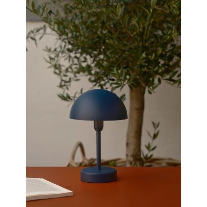 Nordlux - Lámpara de mesa exterior táctil, recargable y regulable ELLEN LED/2,8W/3,7V 2200 mAh IP44 azul