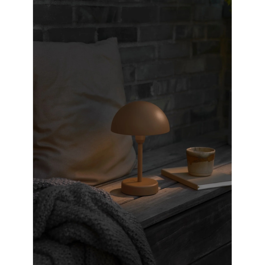 Nordlux - Lámpara de mesa LED recargable y regulable para exterior ELLEN ELLEN LED/2,8W/3,7V 2200 mAh IP44 marrón
