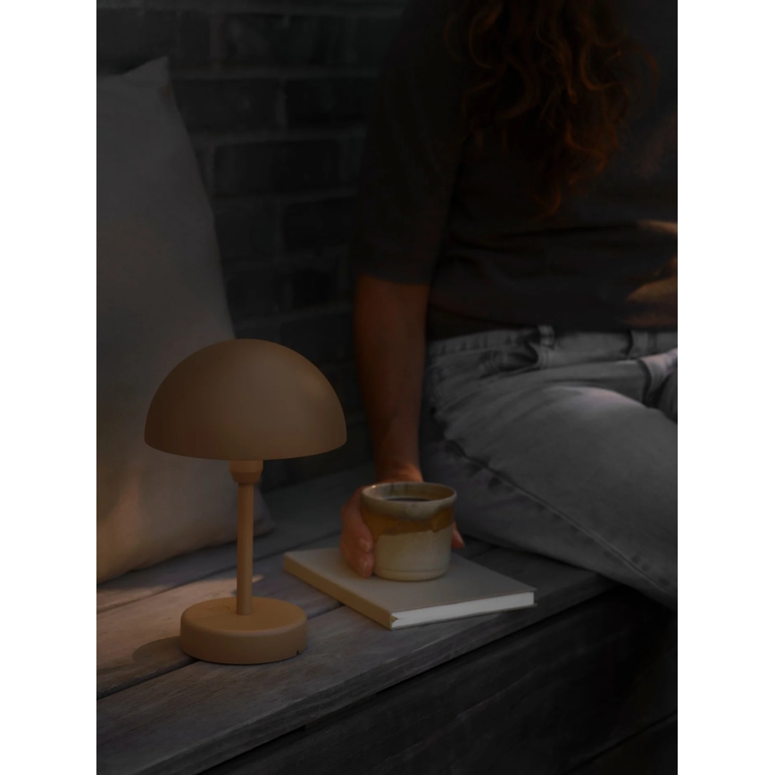 Nordlux - Lámpara de mesa LED recargable y regulable para exterior ELLEN ELLEN LED/2,8W/3,7V 2200 mAh IP44 marrón
