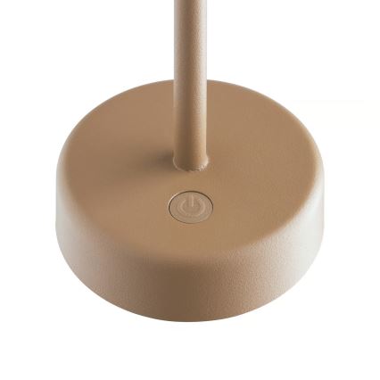 Nordlux - Lámpara de mesa LED recargable y regulable para exterior ELLEN ELLEN LED/2,8W/3,7V 2200 mAh IP44 marrón