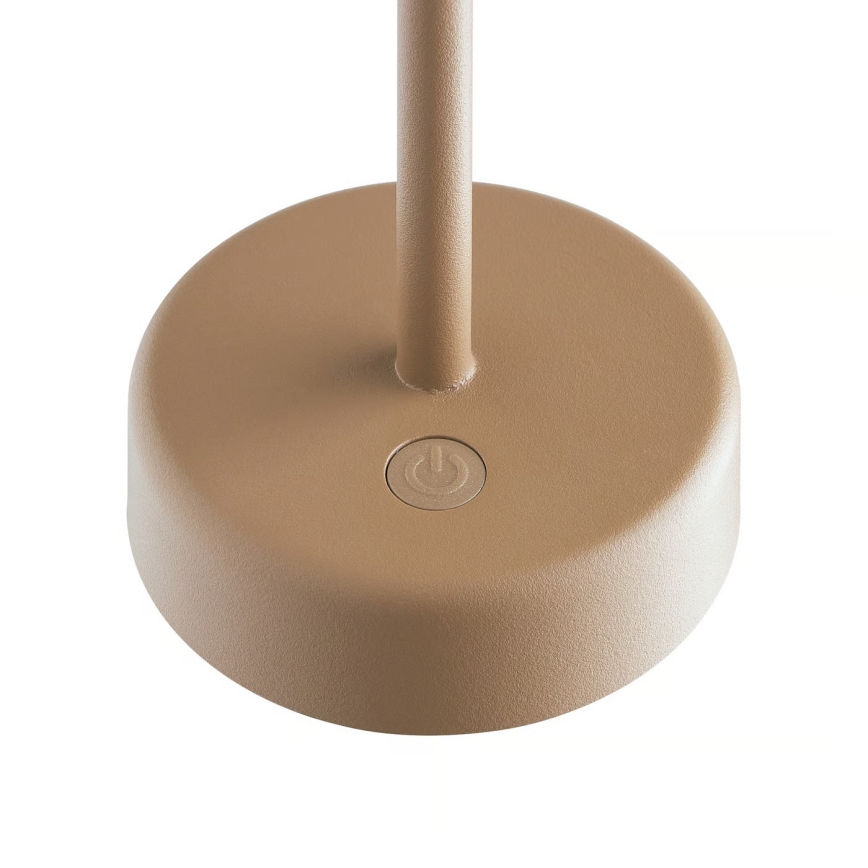 Nordlux - Lámpara de mesa LED recargable y regulable para exterior ELLEN ELLEN LED/2,8W/3,7V 2200 mAh IP44 marrón