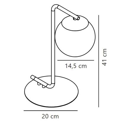 Nordlux - Lámpara de mesa GRANT 1xE14/40W/230V dorado
