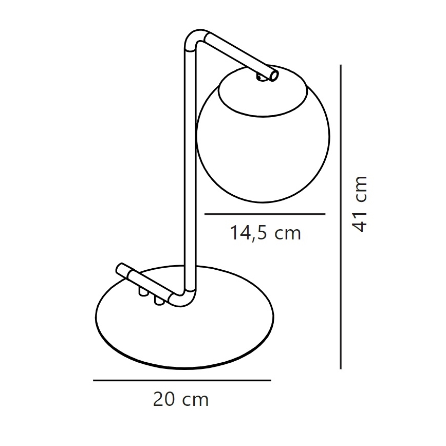 Nordlux - Lámpara de mesa GRANT 1xE14/40W/230V dorado