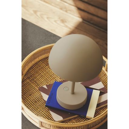 Nordlux - Lámpara de mesa LED regulable y recargable para exterior ELLEN ELLEN LED/2,8W/3,7V 2200 mAh IP44 beige