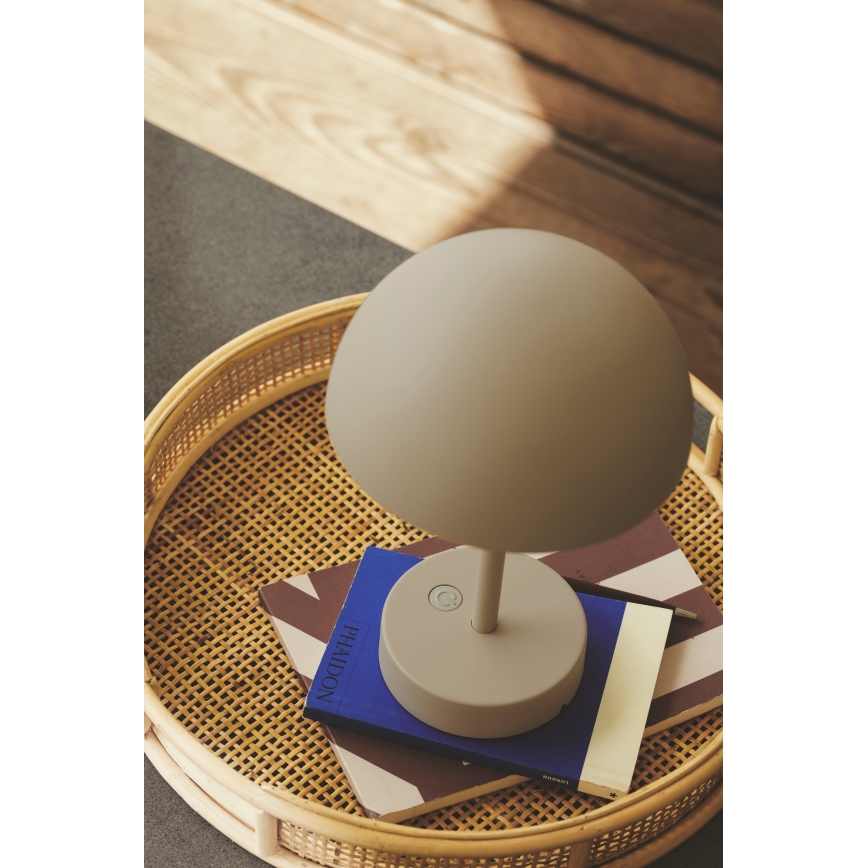 Nordlux - Lámpara de mesa LED regulable y recargable para exterior ELLEN ELLEN LED/2,8W/3,7V 2200 mAh IP44 beige